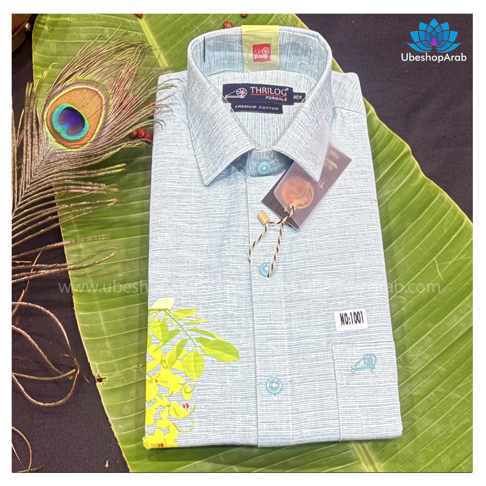Special Kanikkonna Printed Light Blue Colour Shirt