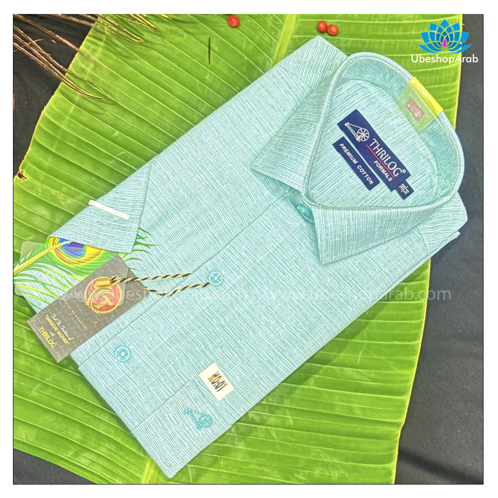 Onam Special Mayilpeeli Mural Printed Light Green Shirt For Man