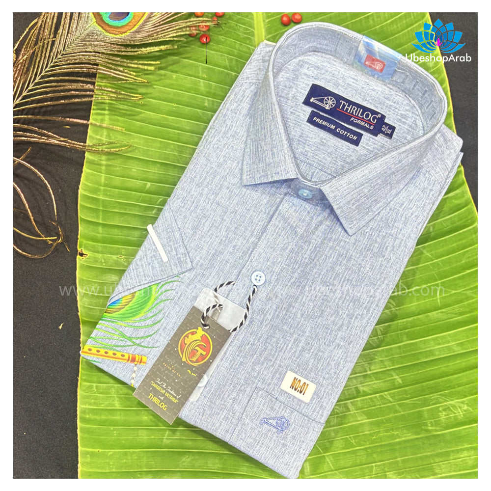 Mayilpeeli Mural Printed Light Colour Shirt For Man