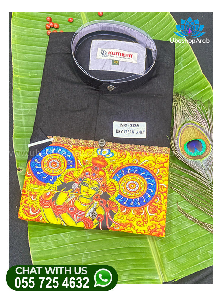 Sree Krishna Mural Print Shirt H/s