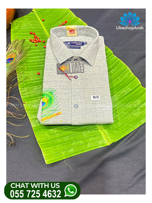 Light shade  Special Mayilpeeli Odakuzha  Mural Printed Shirt