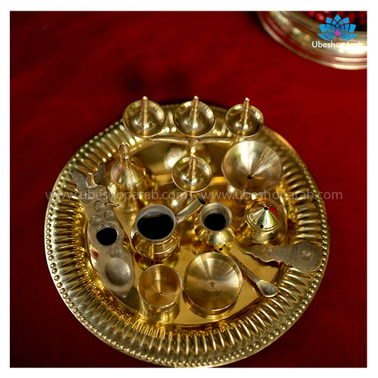 Ashtalakshmi Brass Puja Set